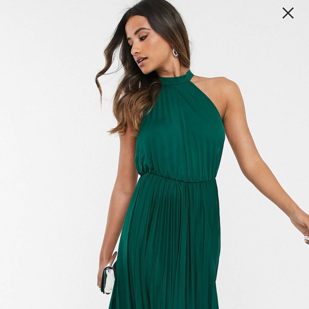 Asos Forest Green Bridesmaid/Formal Dress